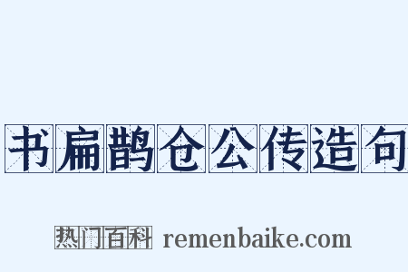 书扁鹊仓公传造句是什么意思的图片